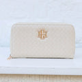 Caroline Hill Penelope Wallet Woven Almond