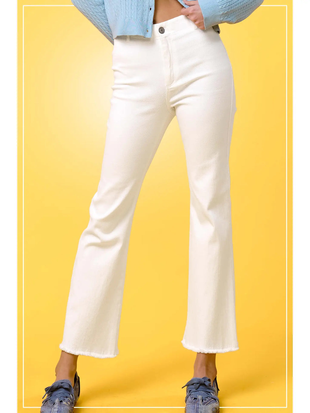 Soft Washed High Waisted Flare Pants