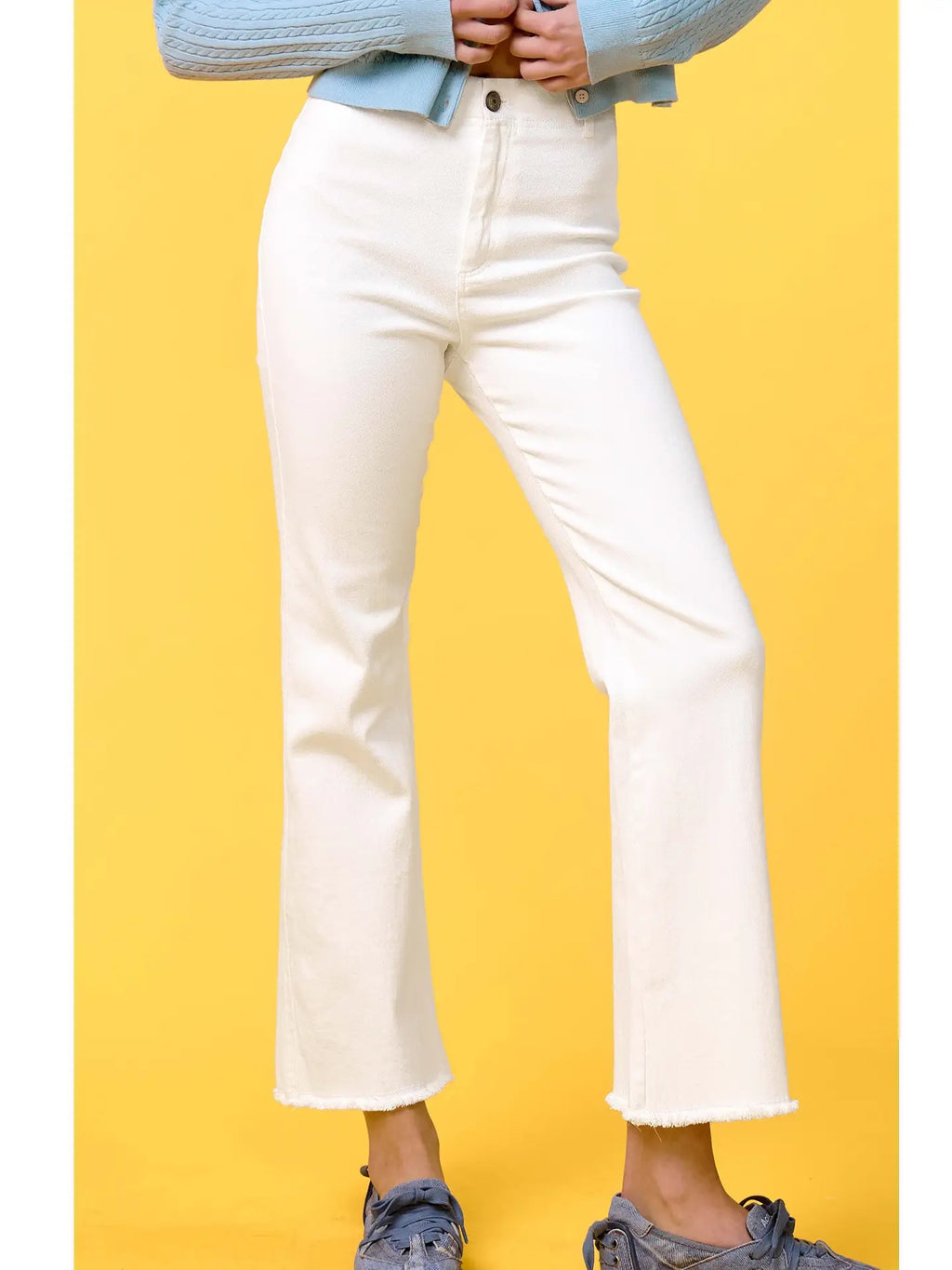 Soft Washed High Waisted Flare Pants