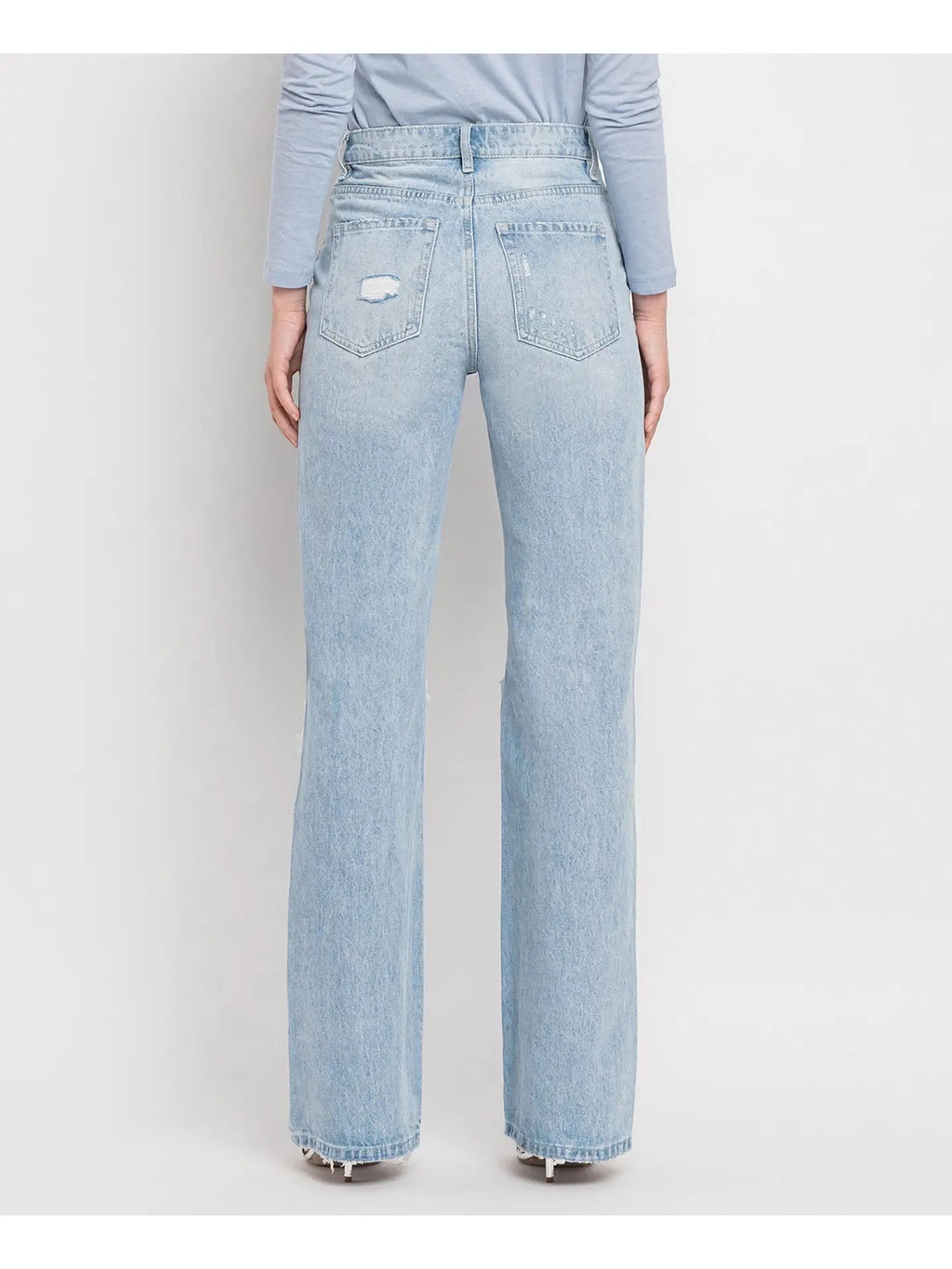 90's Vintage Super High Rise Flare Jeans