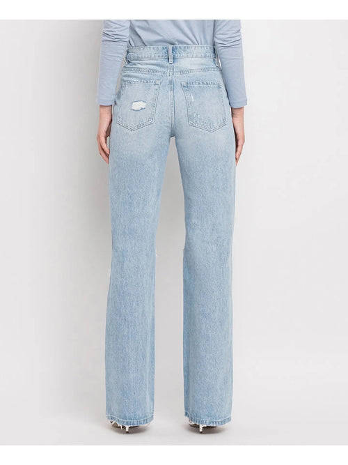 90's Vintage Super High Rise Flare Jeans