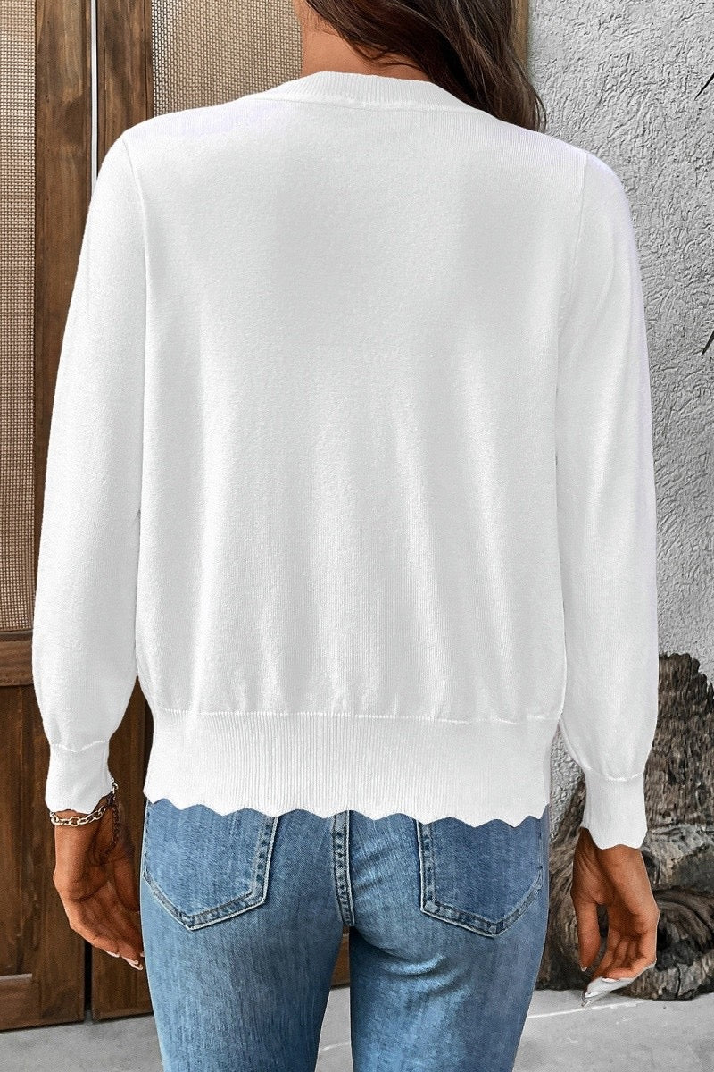 Scalloped Sweetheart Cardigan