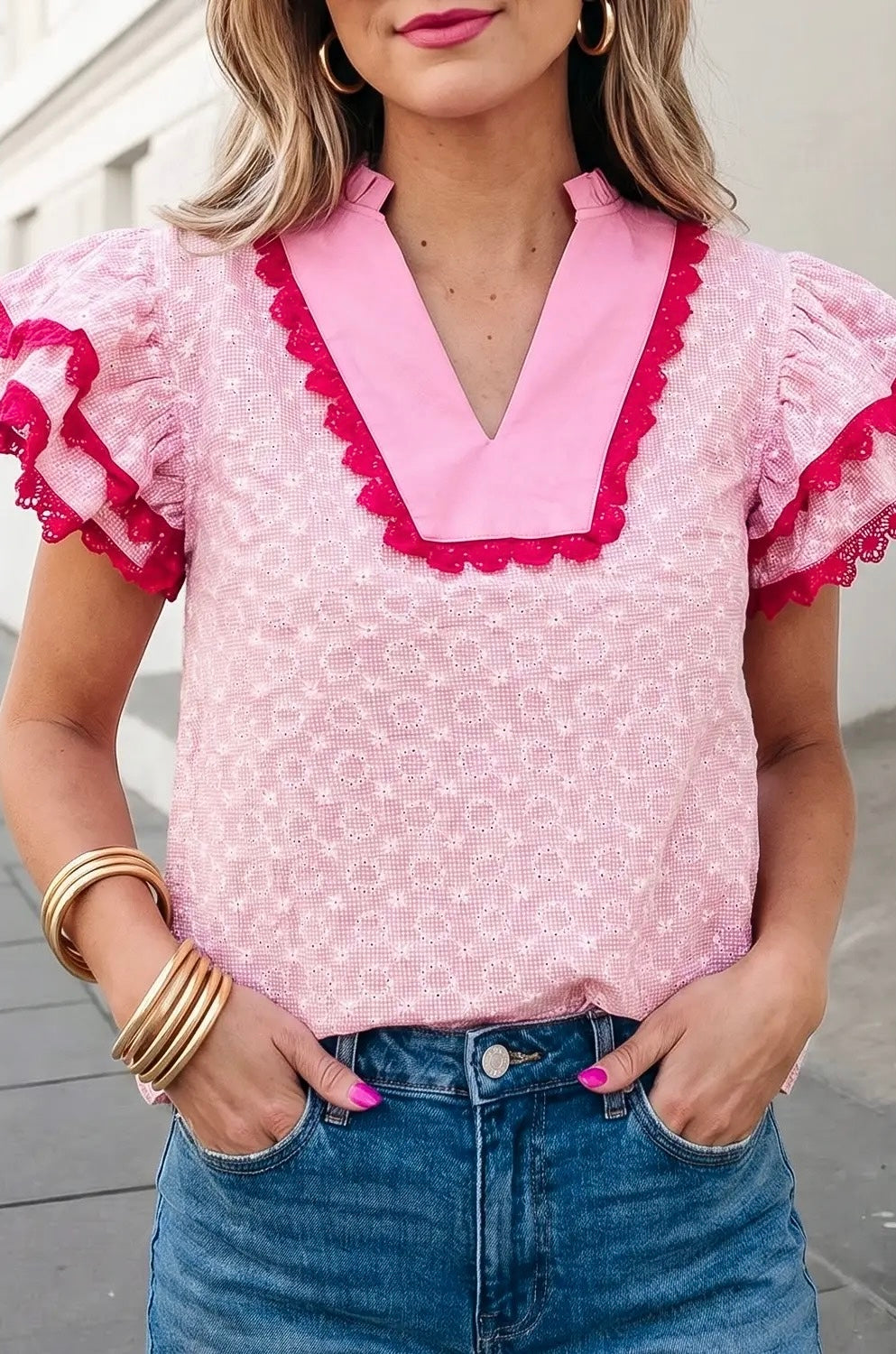 Rosy Charm Blouse