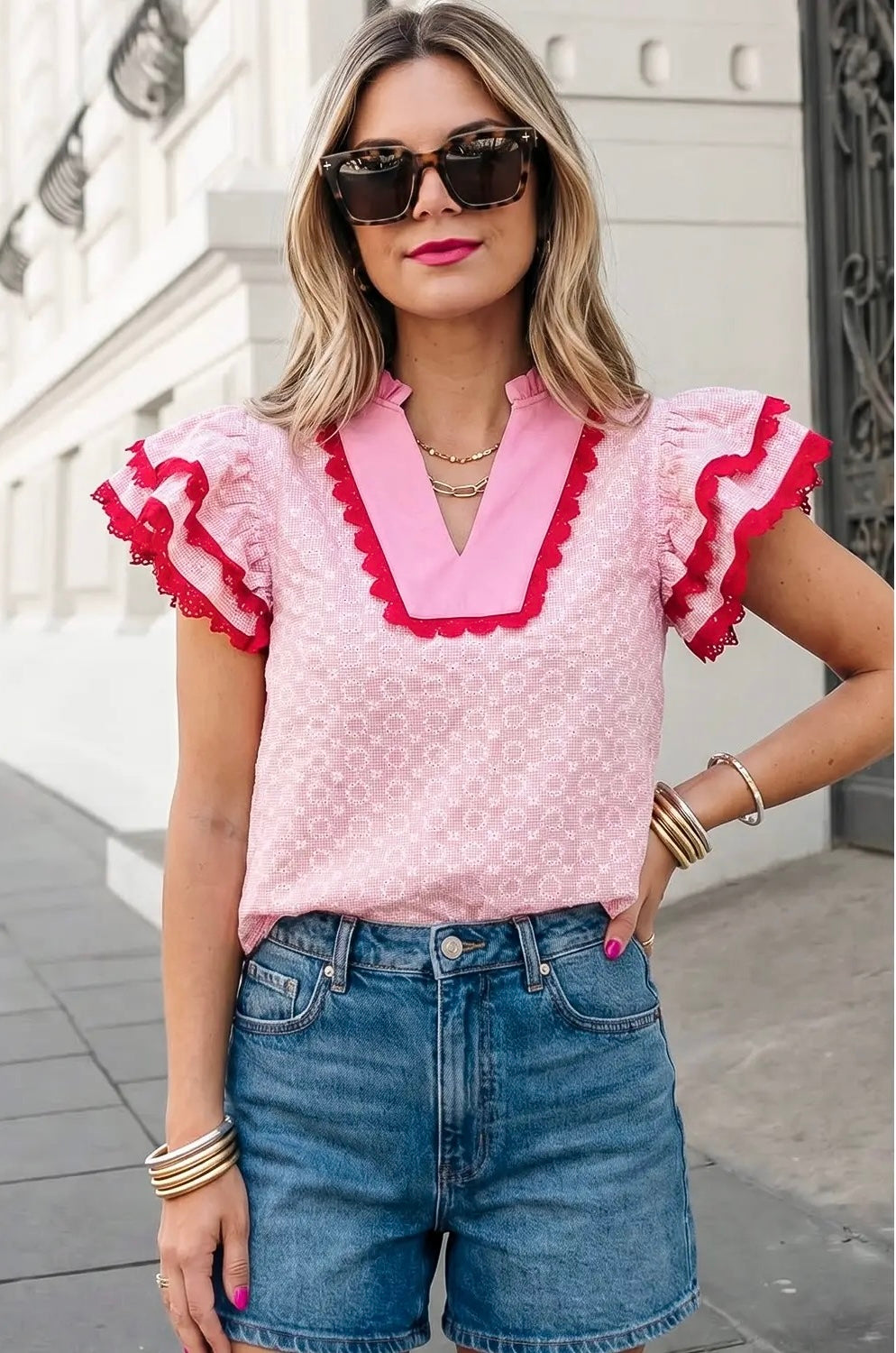 Rosy Charm Blouse