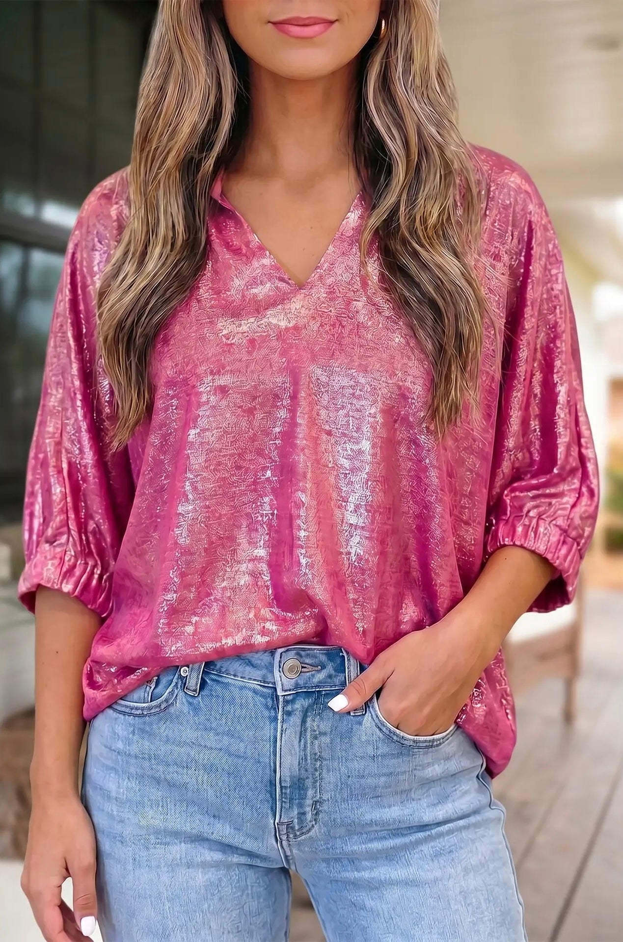 Pink Champagne Blouse