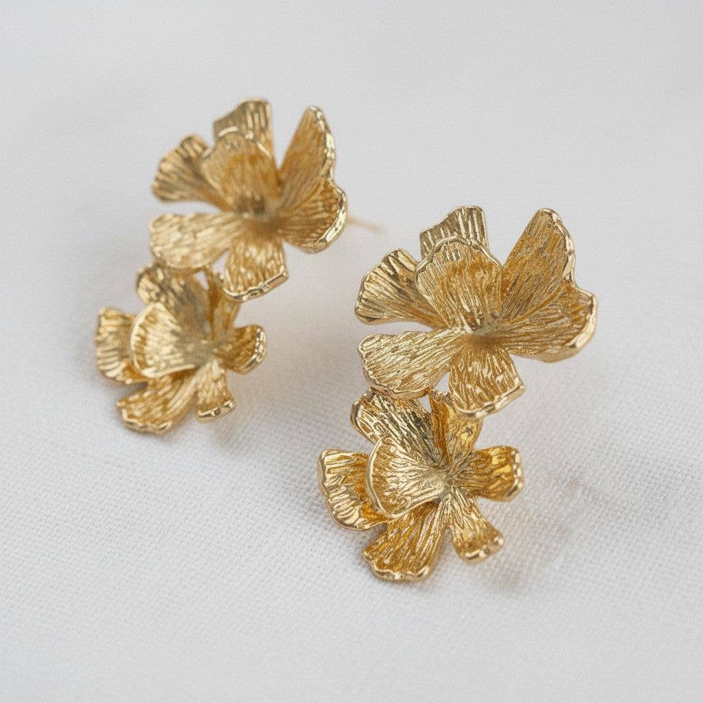 Golden Blossom Earrings