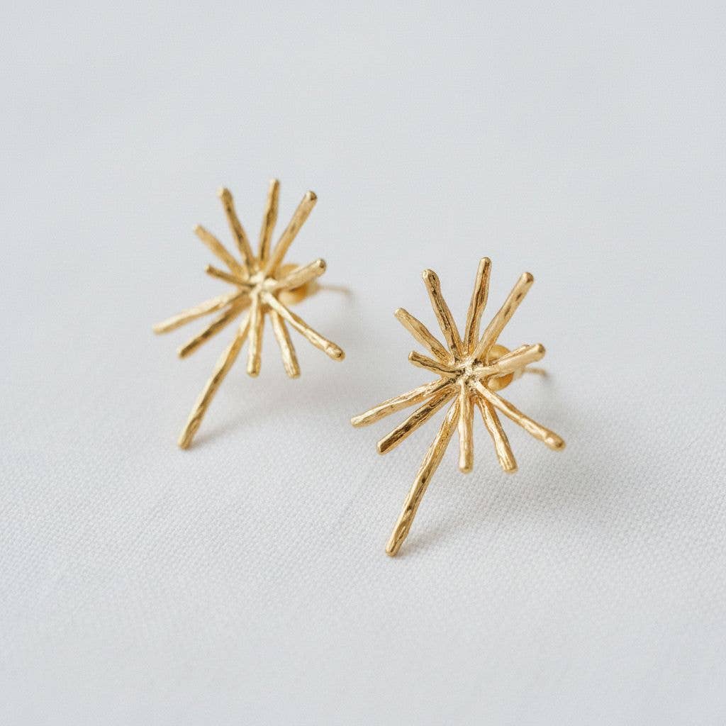 Golden Starburst Earrings