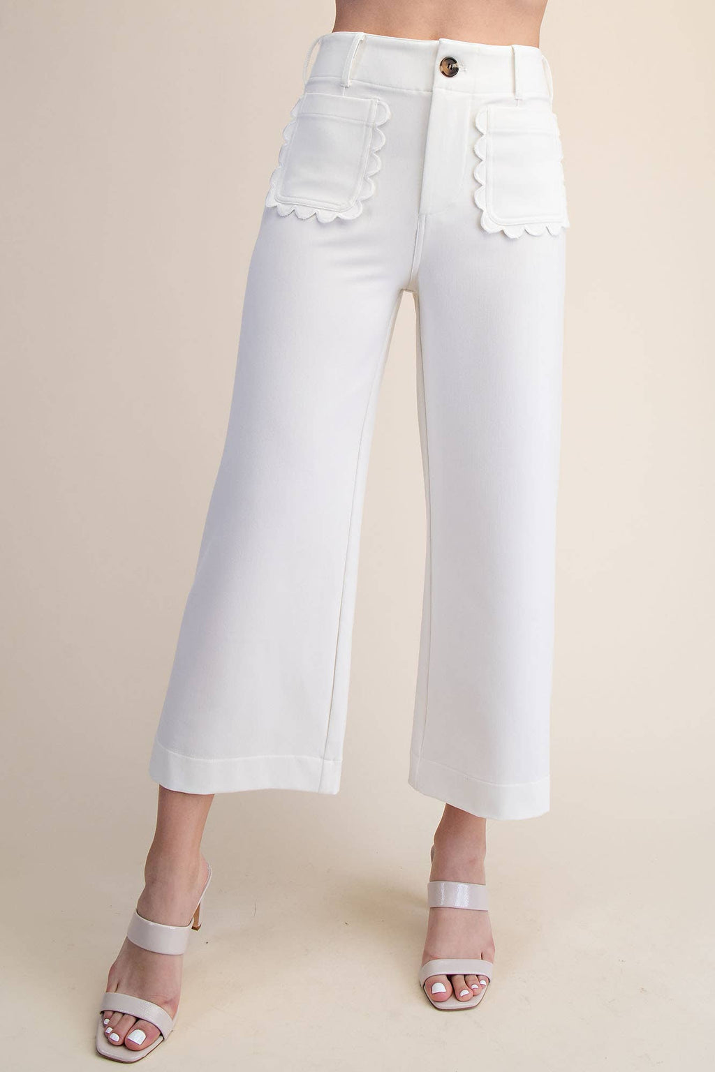 Pretty Pearl Scallop Pants