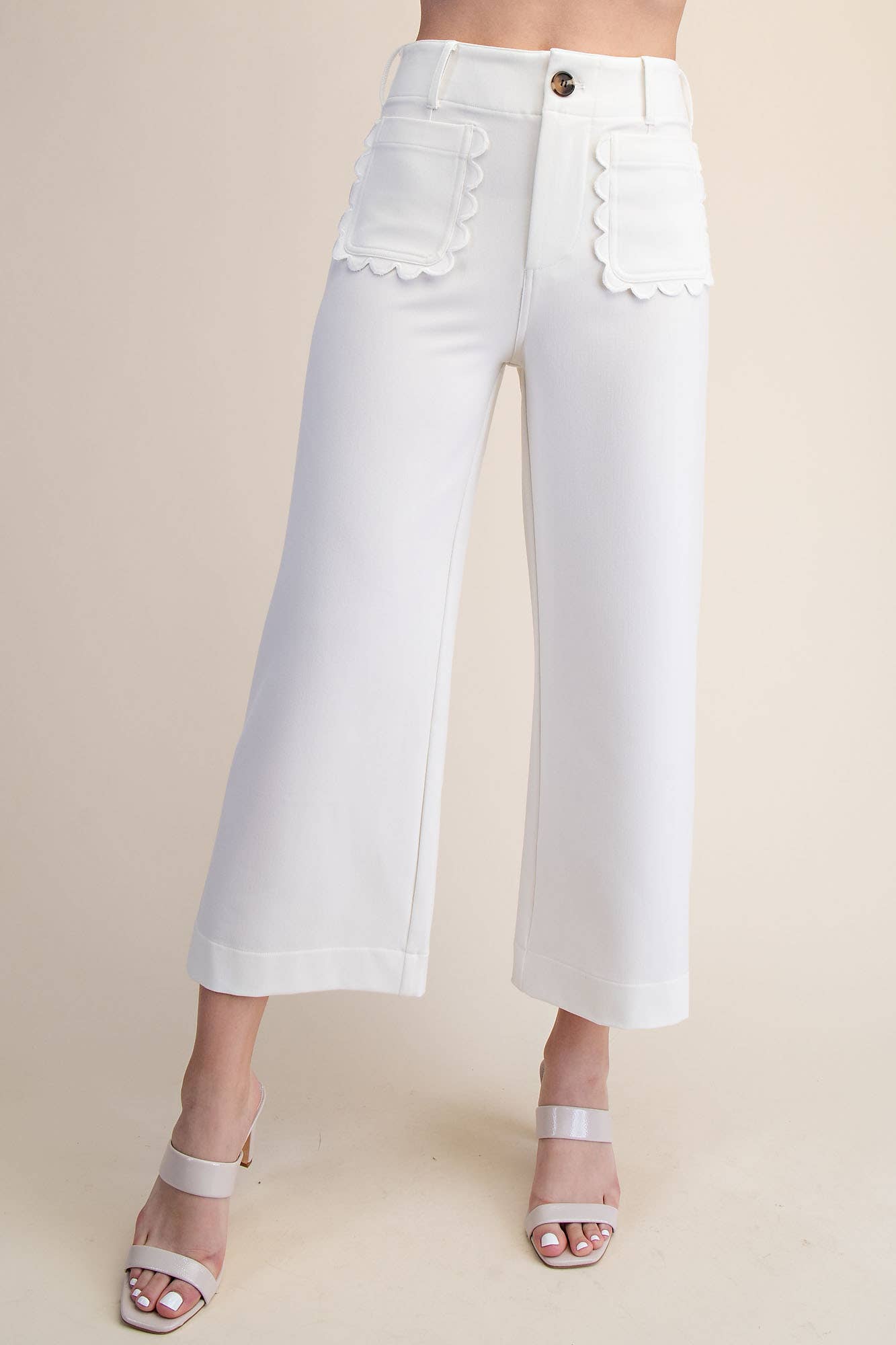 Pretty Pearl Scallop Pants